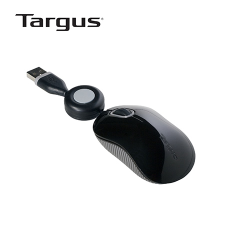 MOUSE TARGUS COMPACT BLUE TRACE OPTICAL RETRACTABLE BLACK (PN AMU75US)